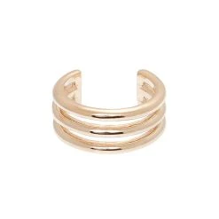 Bague D'oreille Triple Rang (plaqué Or) -Jollia Soldes Magasin jollia 20339