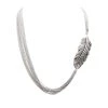 Collier Multichaines Et Plume