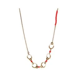 Sautoir Indiana De Louise Hendricks (corail) -Jollia Soldes Magasin jollia 2722 3