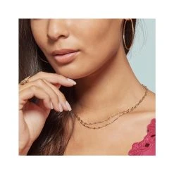 Collier Fin Mini Maillons (plaqué Or) -Jollia Soldes Magasin jollia 2 1