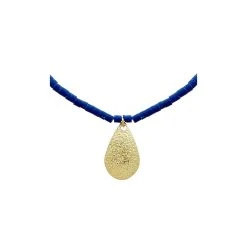 Collier Pépite (plaqué Or Et Bleu) -Jollia Soldes Magasin jollia 5611 2