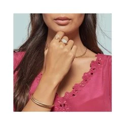 Bague Ronde Réversible Nacre à Graver (plaqué Or) -Jollia Soldes Magasin jollia 7