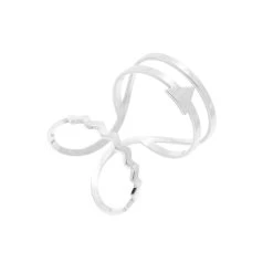 Bague Multirangs Triangle Et Zig Zag (argenté)