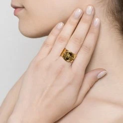 Bague Large Anneau (doré) -Jollia Soldes Magasin jollia dsc3262 1