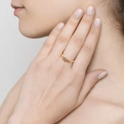 Bague Cristaux (plaqué Or) -Jollia Soldes Magasin jollia dsc4257