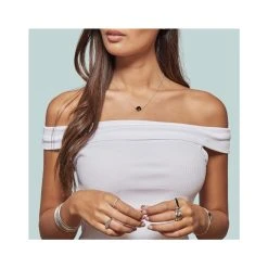 Bague Double Anneaux Bicolore (argent/plaqué Or) -Jollia Soldes Magasin jollia argent 7