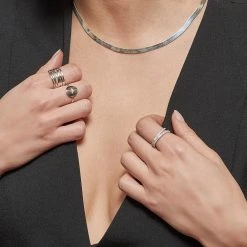 Bague Multirangs Entrelacés (argent Rhodié) -Jollia Soldes Magasin jollia argent 3 3