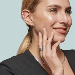 Mini Créoles Zircons Multi Colors (plaqué Or) -Jollia Soldes Magasin jollia argent 7 1