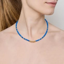 Coffret Colliers Pierres Et Médaille étoile (bleu) -Jollia Soldes Magasin jollia dsc3302