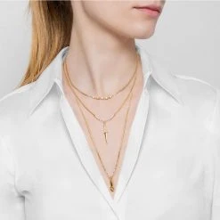 Colliers Superposés Pendentifs (blanc) -Jollia Soldes Magasin jollia dsc4319 b