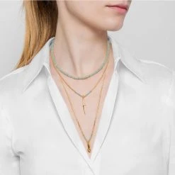 Colliers Superposés Pendentifs (turquoise) -Jollia Soldes Magasin jollia dsc4325 b