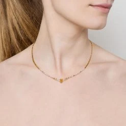 Collier Perles Et Pierres (rhodonite/tourmaline) -Jollia Soldes Magasin jollia dsc4487 1