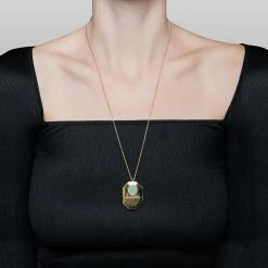 Sautoir Pendentif Ethnique (amazonite) -Jollia Soldes Magasin jollia dsc4509