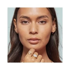 Mini Créoles Zircons Et Cristal (blanc) -Jollia Soldes Magasin jolliabo1 1