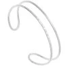 Bracelet Jonc Double Martelé Et Lisse (Argent) -Jollia Soldes Magasin jonc double vrille lisse argent