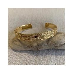 Jonc Mystique Et Zircons (doré) -Jollia Soldes Magasin jonc mystique zircon dore