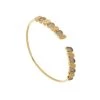 Bracelet Jonc Ouvert Feuille (nacre) -Jollia Soldes Magasin jonc ouvert pierre blanc 1 1