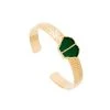 Bracelet Jonc Hexagone (onyx Vert) -Jollia Soldes Magasin jonc pierre hexagone vert