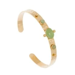 Jonc Martelé Trio Pierres (aventurine)