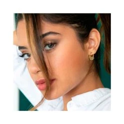 Mini-créoles Pierres (onyx Texturé/labradorite/pierre De Lune) -Jollia Soldes Magasin mini creole pierre 2