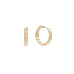 Mini Créoles Torsadées (plaqué Or)