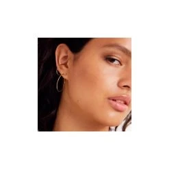 Mono Créole Entrelacée (Swarovski Blanc) -Jollia Soldes Magasin mono creole dore bdm studio 1