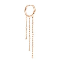 Mono Boucle Triple Chaînes (plaqué Or)