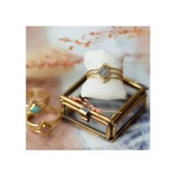 Bague Pierre Ovale Et Soleil (labradorite) -Jollia Soldes Magasin muja juma bague 1