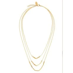 Collier Multirangs Melody (doré) -Jollia Soldes Magasin mul melody