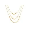 Collier Multirangs Melody (doré) -Jollia Soldes Magasin mult2 melody