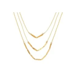 Collier Multirangs Melody (doré)