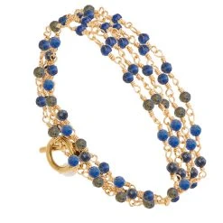 Multi-tours/sautoir Perles Fines (lapis Lazuli) -Jollia Soldes Magasin multi tours sautoir perles fines lapis lazuli 1