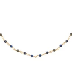 Multi-tours/sautoir Perles Fines (lapis Lazuli) -Jollia Soldes Magasin multi tours sautoir perles fines lapis lazuli 4