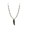Collier Long Dent (bronze) -Jollia Soldes Magasin pendentif long bois dent