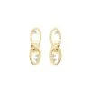 Puces D'oreilles Maillons (zircon Blanc) -Jollia Soldes Magasin puce d oreille zircon blanc dore