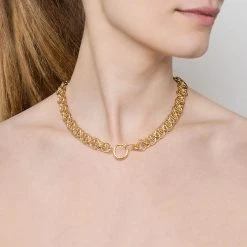 Collier Ras De Cou Maillon (doré) -Jollia Soldes Magasin ras de cou maillon dore 1