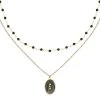 Colliers Superposés Perles Et Pendentif (noir) -Jollia Soldes Magasin sans titre 1 1 2