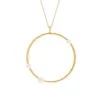 Collier Long Cercle Et Perles (nacre)