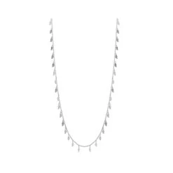 Sautoir Feuille (argent) -Jollia Soldes Magasin sautoir chaine feuille argent2