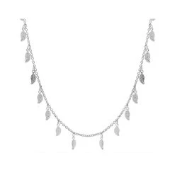 Sautoir Feuille (argent)