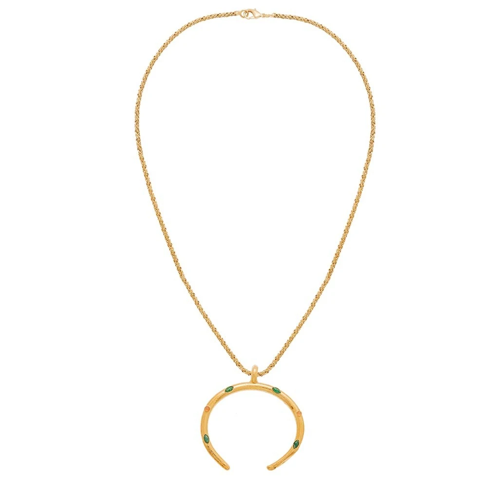 Sautoir Croissant De Lune (amazonite/pierre De Lune) 3 Sautoir Croissant De Lune (amazonite/pierre De Lune)