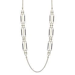 Sautoir Pyrite -Jollia Soldes Magasin sautoir estampe perles noir blanc pavec 2