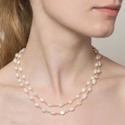 Sautoir Perles De Culture (doré) -Jollia Soldes Magasin sautoir perles de culture 1