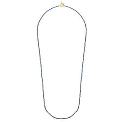 Multi-tours/sautoir Pierres Facettées (lapis Lazuli) -Jollia Soldes Magasin sautoir pierre bleu 1