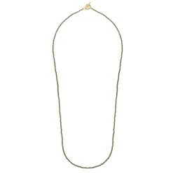 Multi-tours/sautoir Pierres Facettées (pyrite) -Jollia Soldes Magasin sautoir pierre marron