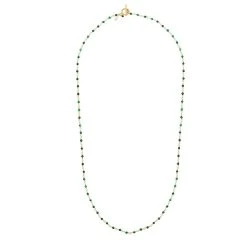 Multi-tours/sautoir Perles Fines (malachite) -Jollia Soldes Magasin sautoir pierre vert 1 1