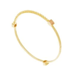 Set De Joncs Multi Pierres (pierre De Lune Rose) -Jollia Soldes Magasin set jonc bracelet pierre rose plaque or azuni 3