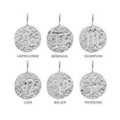 Collier Signe Astrologique Gémeaux (argent) -Jollia Soldes Magasin signe astro argent 6 1 1