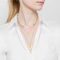 Collier Multi Rangs étoile Polaire (doré) -Jollia Soldes Magasin siloe co multirang etoile polaire dsc5340