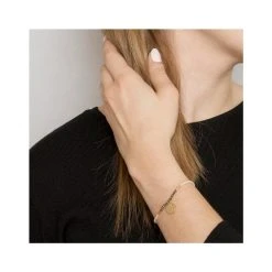 Bracelet Perles D'eau Douce Et Pierres (plaqué Or) 7 Bracelet Perles D'eau Douce Et Pierres (plaqué Or) -Jollia Soldes Magasin stalactite perle blanc medaille